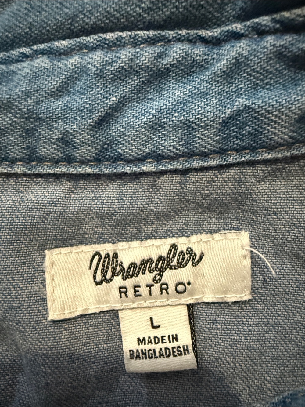 Wrangler Long Sleeve Denim Dress size large - Picture 6 of 11